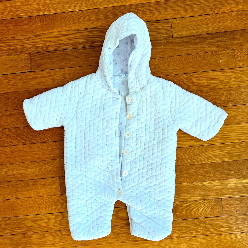Jacadi Winter Bunting, size T2, white